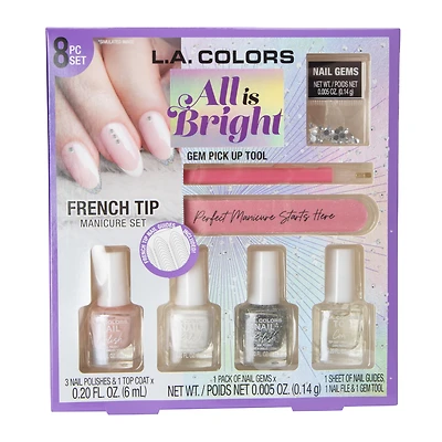 L.A. Colors® French Tip Manicure 8-Piece Set