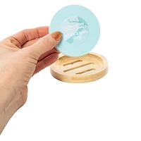 Bamboo Tray & Eucalyptus Shower Steamer Set 2-Piece