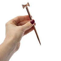 Metallic Bow Ballpoint Pens 2-Count