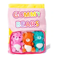 Plush Gummy Bears Bag 4-Piece Set