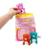 Plush Gummy Bears Bag 4-Piece Set