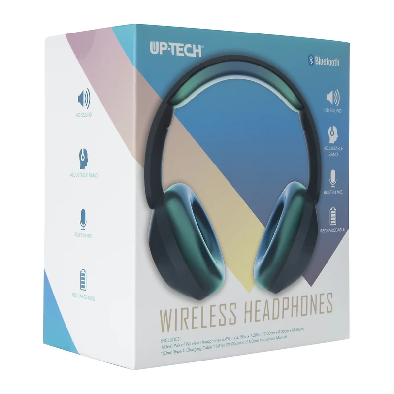 Ombre Wireless Headphones With Mic