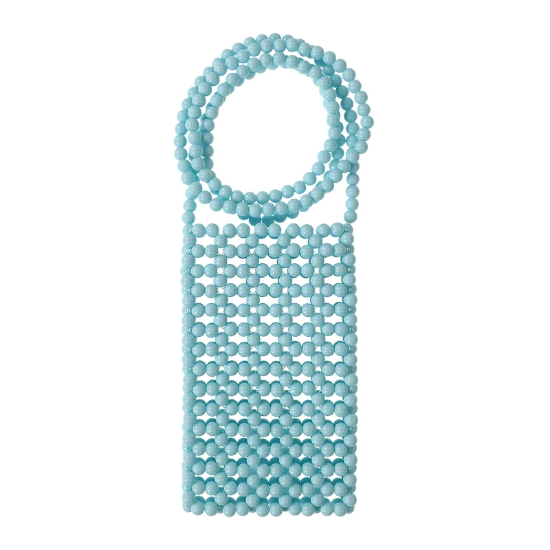 Beaded Crochet Phone Crossbody Pouch
