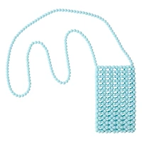 Beaded Crochet Phone Crossbody Pouch