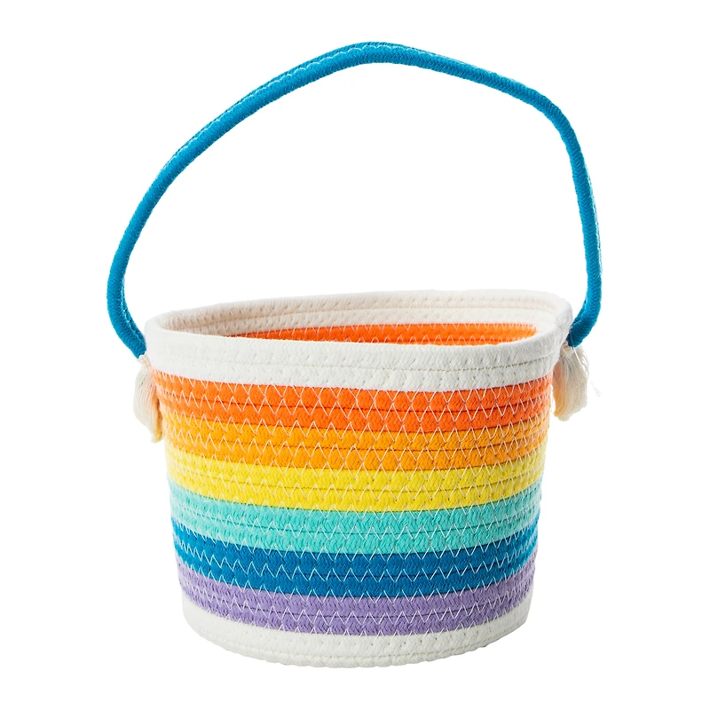 Rainbow Rope Easter Basket