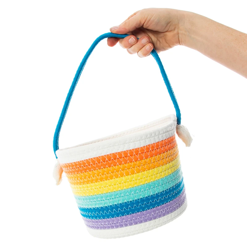 Rainbow Rope Easter Basket