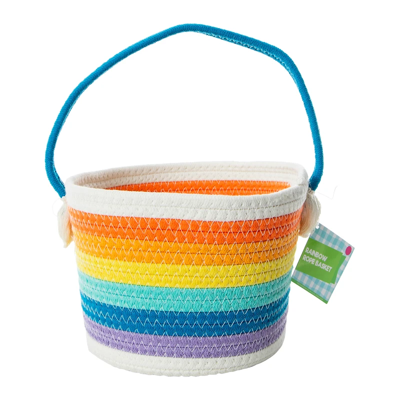 Rainbow Rope Easter Basket
