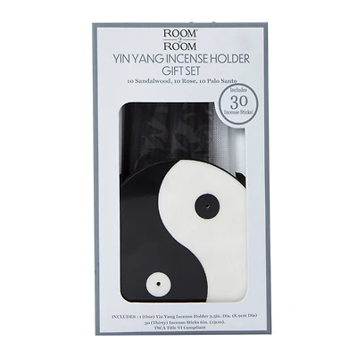 Yin Yang Incense Holder Gift Set With 30 Incense Sticks