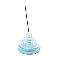 Round Glass Incense Holder Gift Set With 30 Sticks