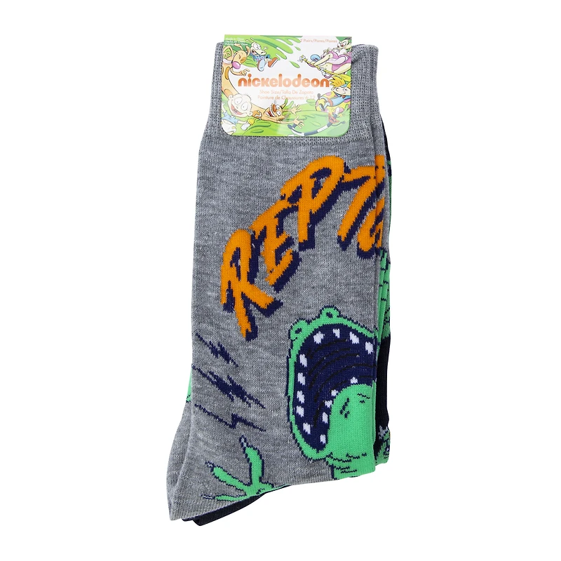 Nickelodeon™ Rugrats™ Mens Reptar Crew Socks 2-Pack