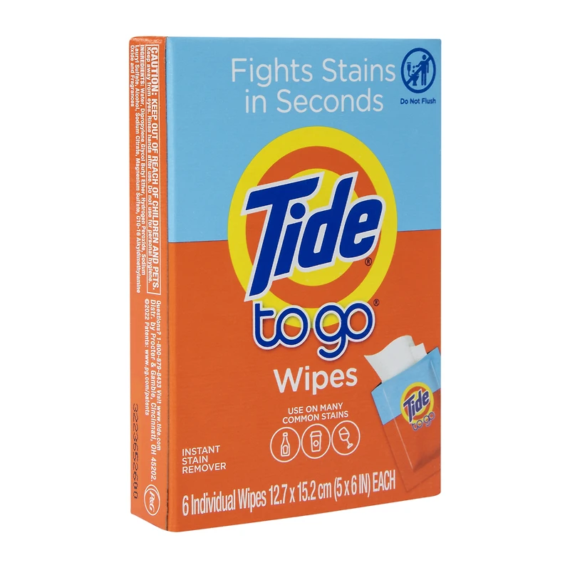Tide® To Go® Wipes 6-Count Travel Pack