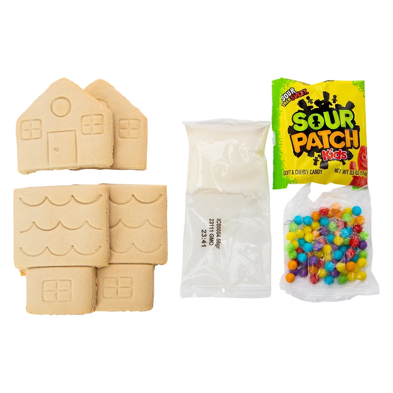 sour patch kids® build-your-own holiday cookie house kit