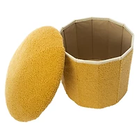 Collapsible Mushroom Storage Ottoman 15in x 13in