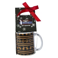 Ghiradelli® Hot Cocoa Mix & Brown Mug Set