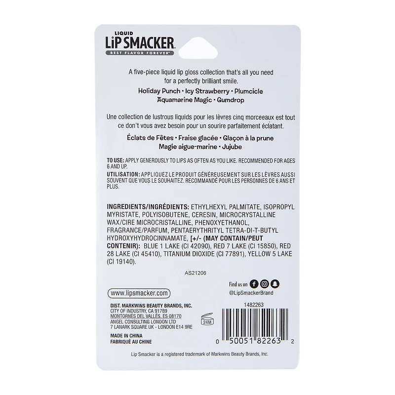 Liquid Lip Smacker Flavored Lip Gloss 5-Pack