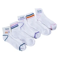 Ladies Icon Quarter Socks 5-Pack