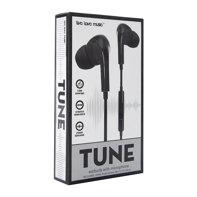 Tune Wired Earbuds With Microphone