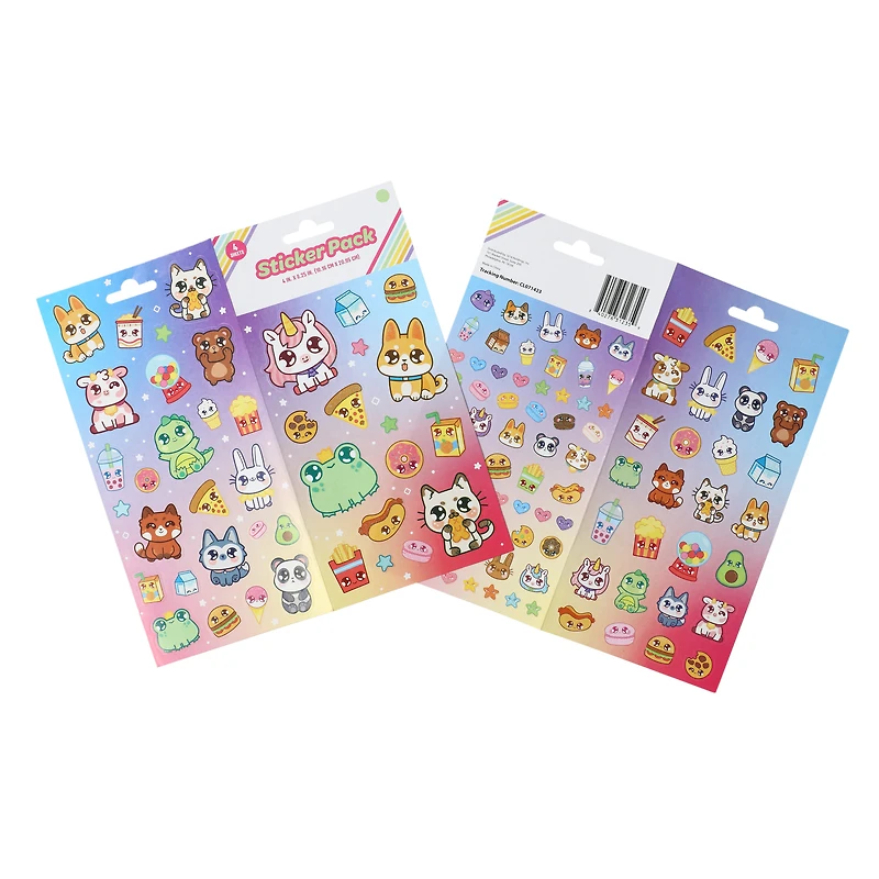 Kawaii Animals & Food Sticker Pack