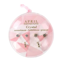 Birthstone Month Earrings 3-Pack