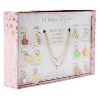 12 Days of Christmas Charm Necklace Set