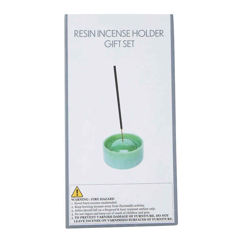 Resin Incense Holder Gift Set