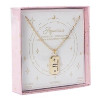 14k Gold Plating Zodiac Sign Astrology Necklace