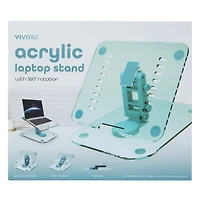 Acrylic Laptop Stand With 360 Rotation