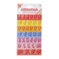 Bubble Letters Sticker Pack