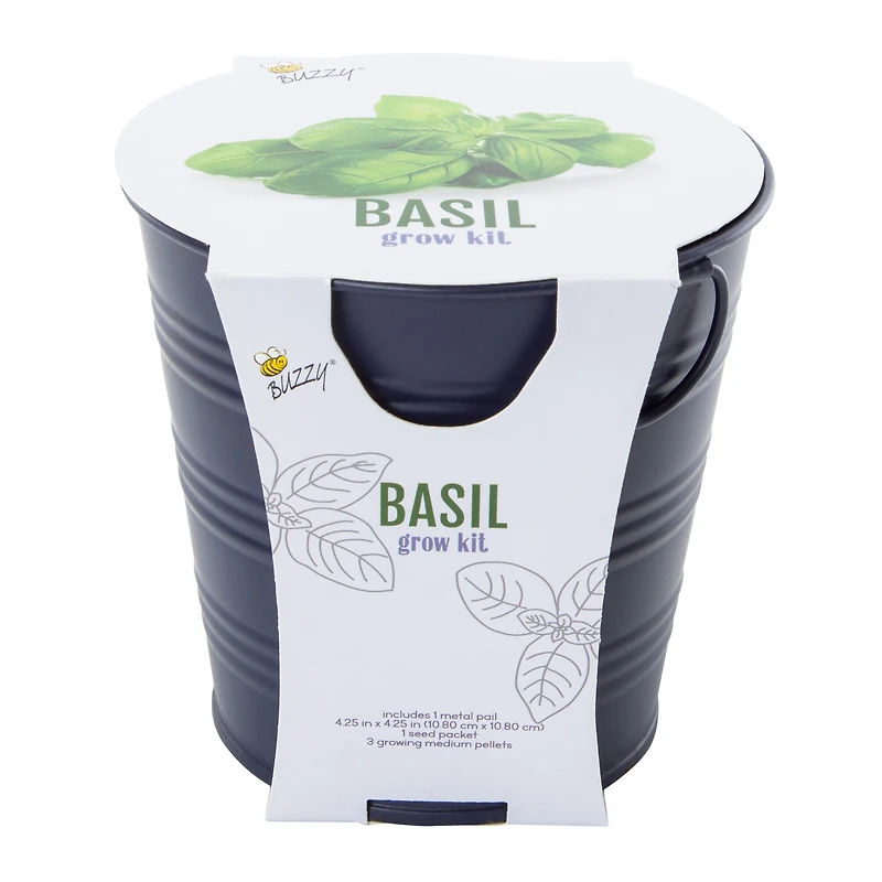 Herb Grow Kit With Metal Pail
