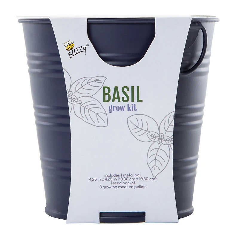 Herb Grow Kit With Metal Pail