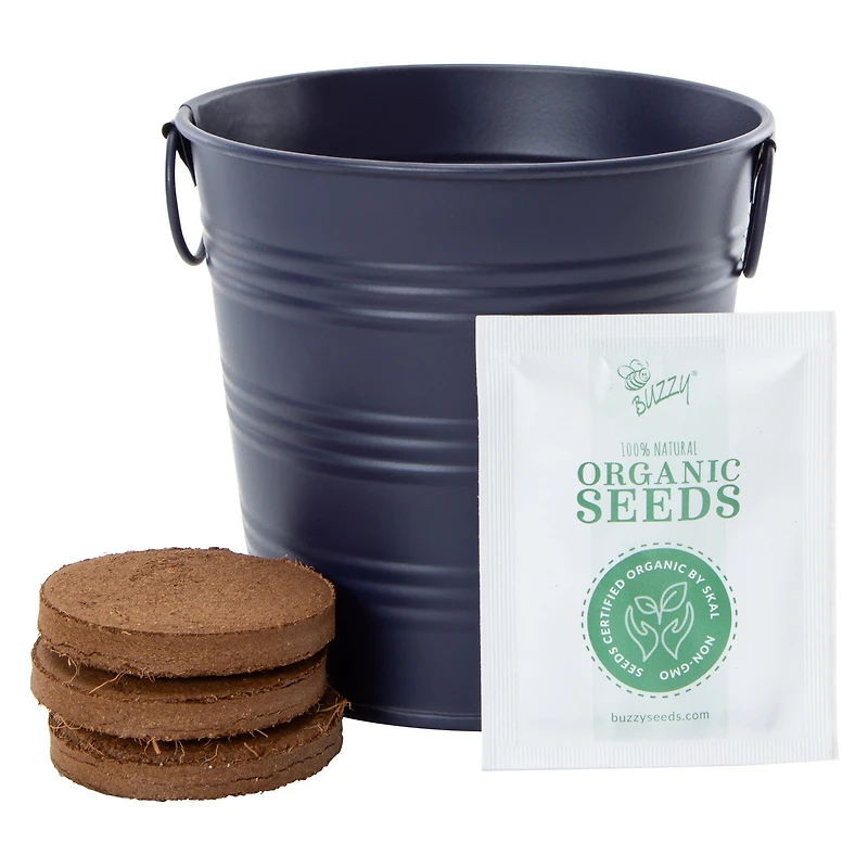 Herb Grow Kit With Metal Pail