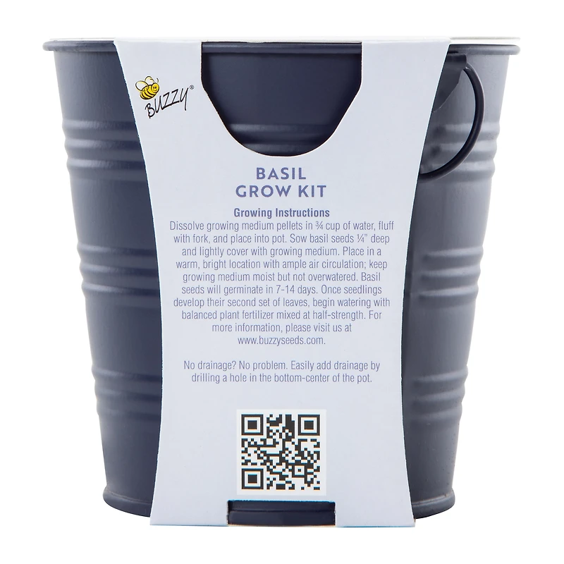 Herb Grow Kit With Metal Pail