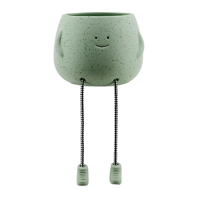 Happy Face Dangle Planter 4.72in x 4.41in