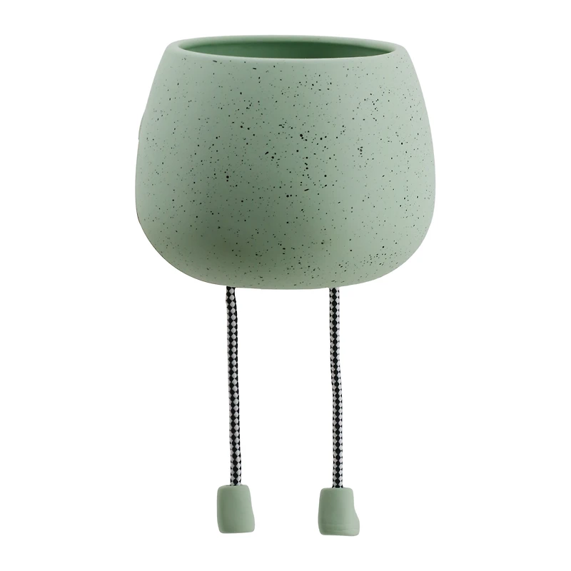 Happy Face Dangle Planter 4.72in x 4.41in