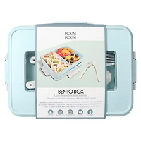 Large Bento Box With Utensils 8.75in x 6in