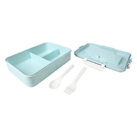 Large Bento Box With Utensils 8.75in x 6in