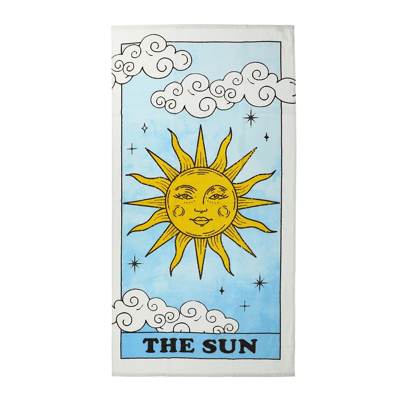 'The Sun' Tarot Beach Towel 30in x 60in