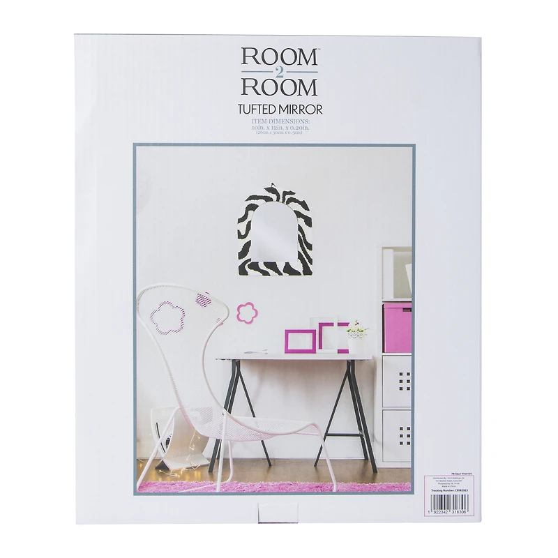 Floral Tufted Mirror