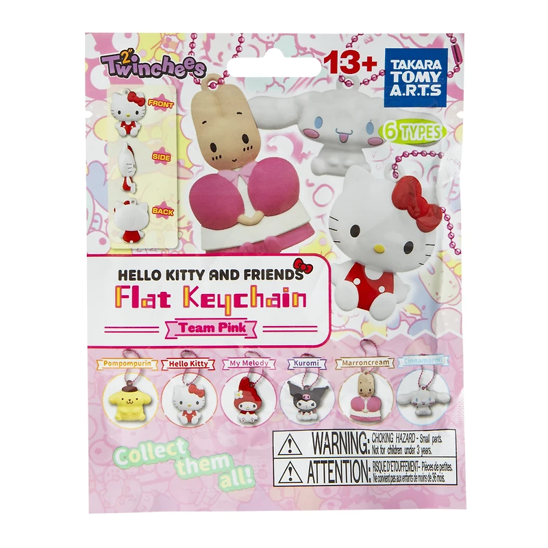 Hello Kitty And Friends® Flat Keychain Blind Bag - Team Pink