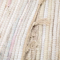 Handwoven White Chindi Rug 3ft x 5ft