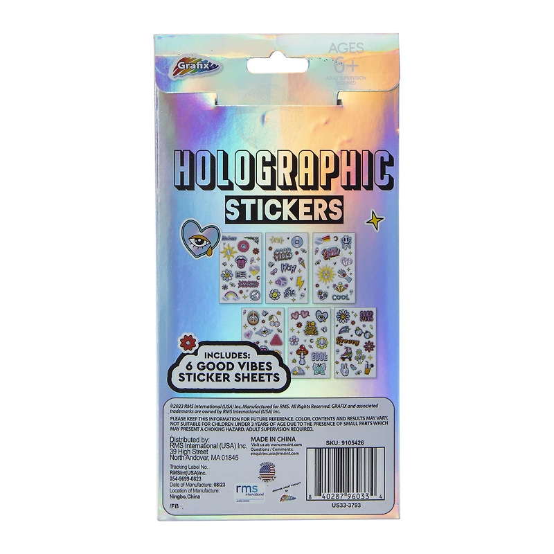 Holographic Stickers 6 Sheets