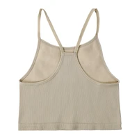 Ribbed High Neck Tank Top