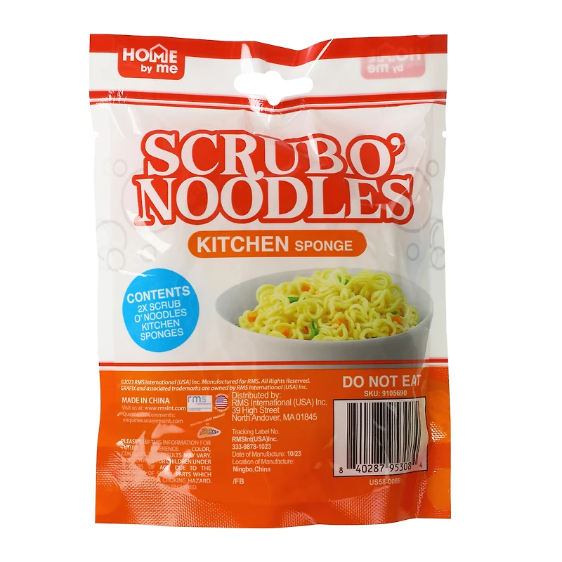 Scrub O' Noodles Ramen Kitchen Sponge 2-Pack