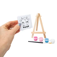 Mini Printed Art Easel Set