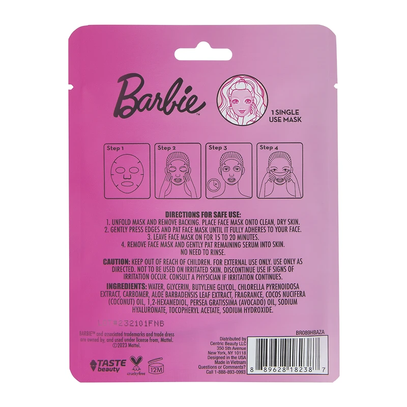 Barbie™ Scented Hydration Face Mask