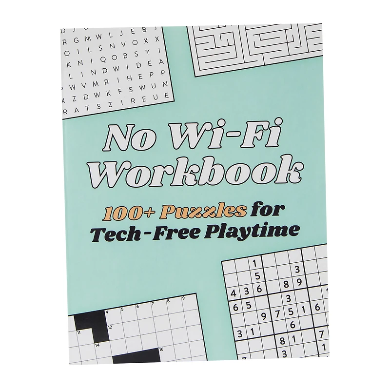 No Wi-Fi Workbook: 100 Puzzles For Tech-Free Playtime