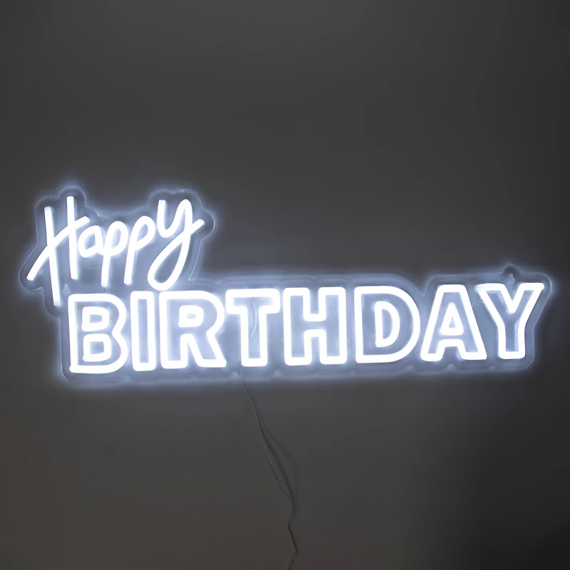 Happy Birthday Neon LED Light 24inx 8.7in
