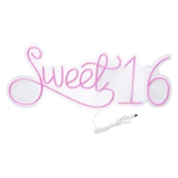 Sweet 16 Neon LED Light 24in x 9.4in