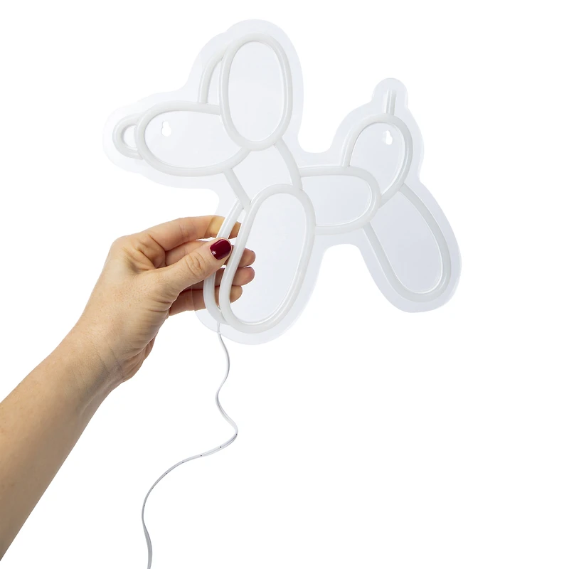 Balloon Dog Neon LED Light 10.2in x 9.6in