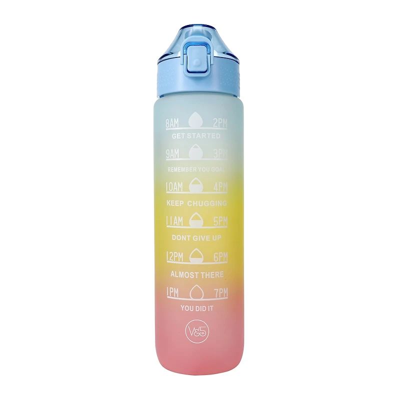 Ombre Motivational Water Tracking Bottle 32oz